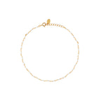 Chaine De Cheville Roxane Calcédoine Bleue