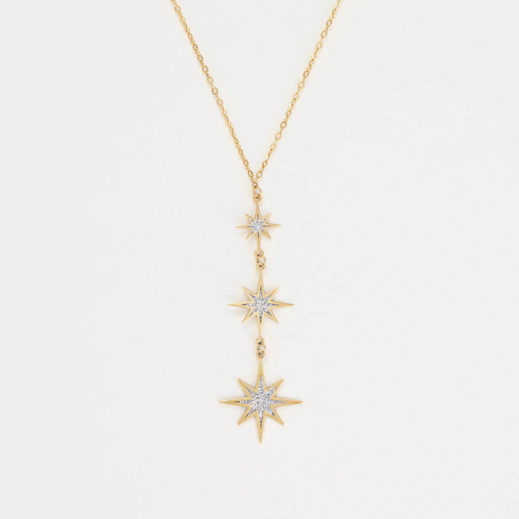 Collier Mon Étoile - Or Jaune & Zirconium