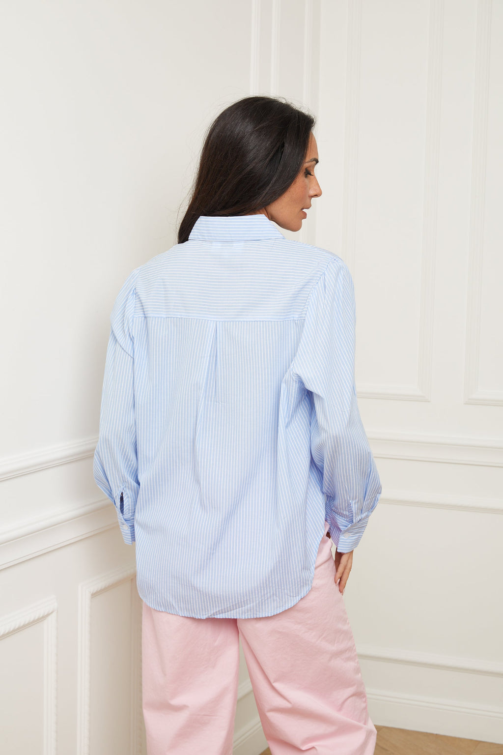 Camisa con borlas - Azul