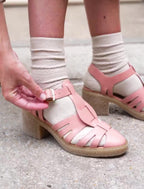 Sandales À Talon Céleste - Rose - Femme