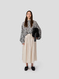 Spódnica Orso In Black-Dotted Sand Technical Fabric
