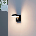 Cenova - Decorative Solar Wall Light - Steel - Black