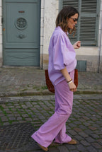 Pantalón Arthur Vichy Malva/Rosa