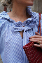 Blouse Madeleine Rayure Marine/Blanc