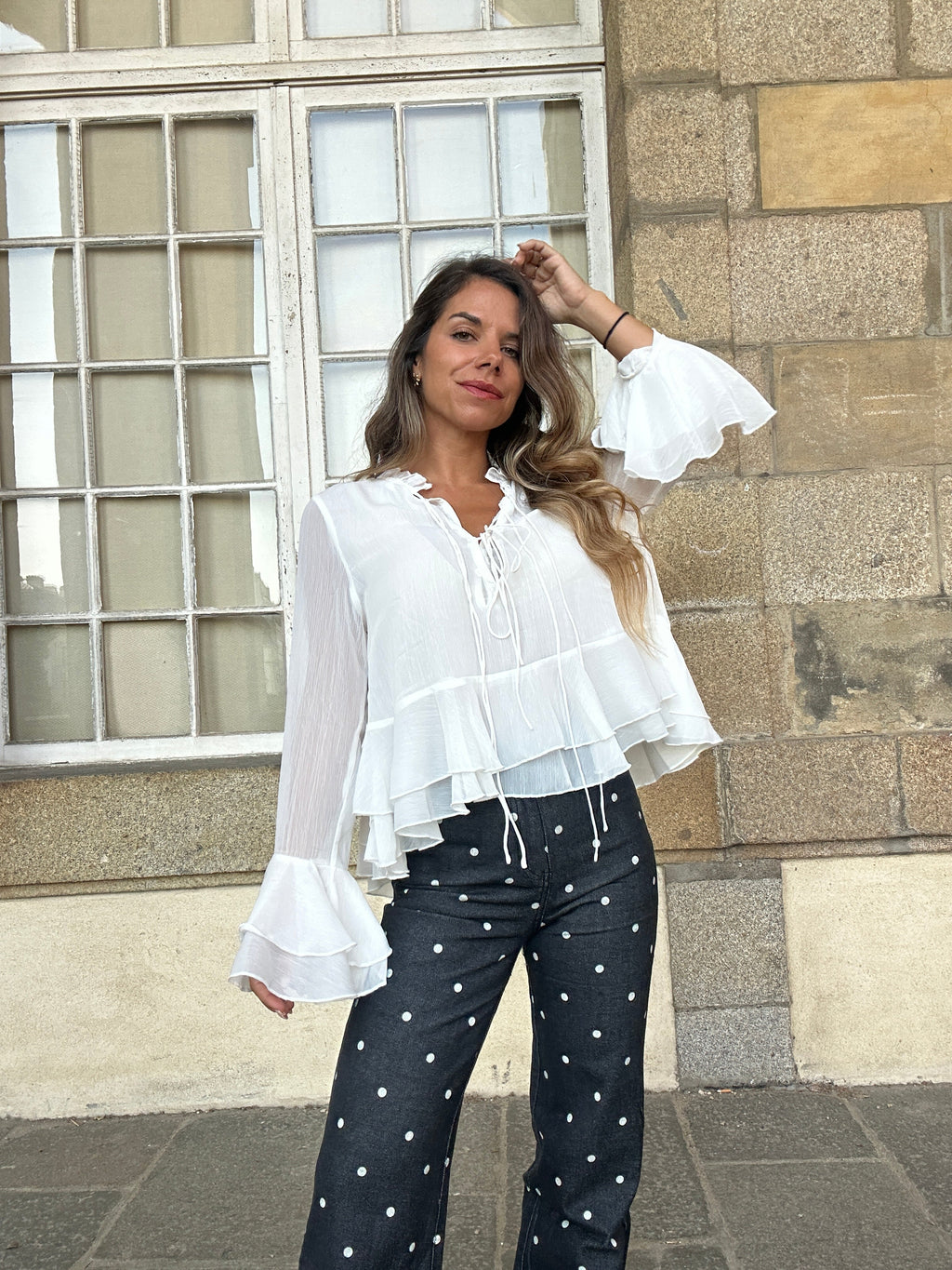 Blouse Aria Ecrue
