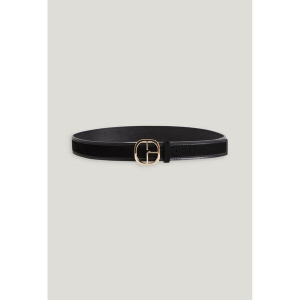 Claudie Pierlot - Cinturón Cuero Ante Negro