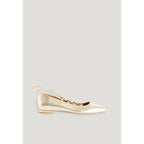 Ballerines Cuir Doré