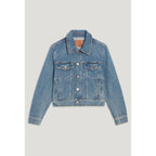 Claudie Pierlot - Veste Droite Jean Bleu