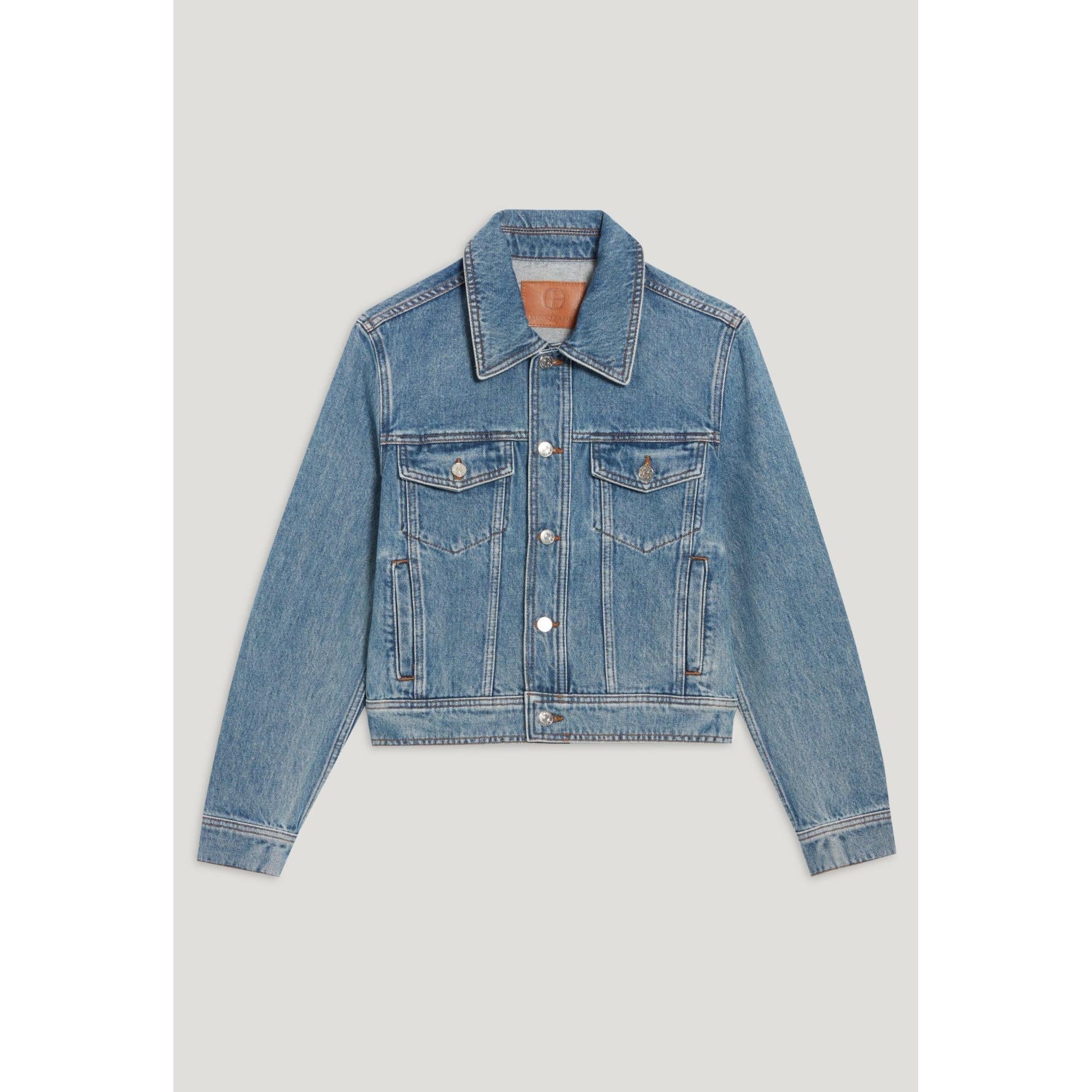 Claudie Pierlot - Veste Droite Jean Bleu