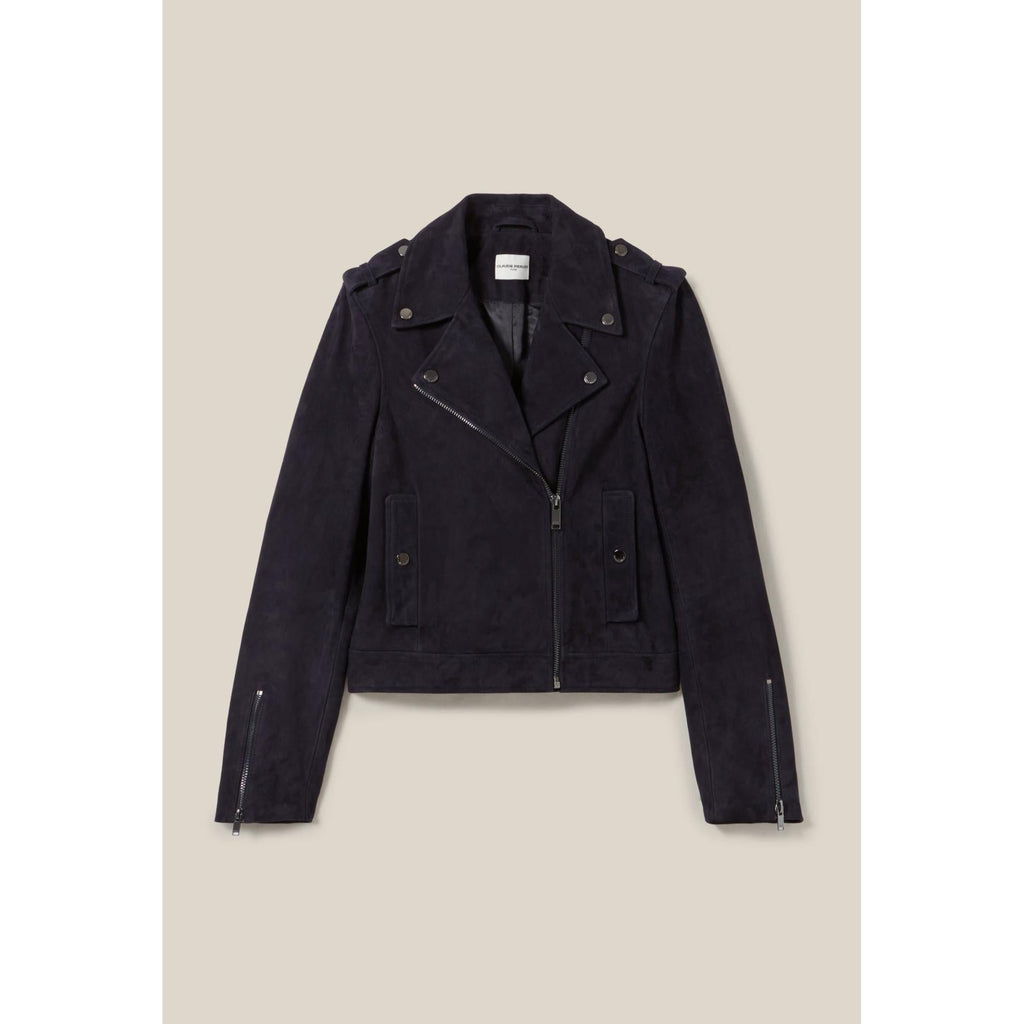 Claudie Pierlot - Veste Perfecto Cuir Suède