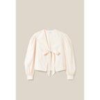 Blusa Cuello En V Para Anudar