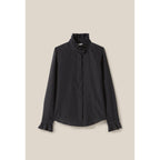 Chemise Fluide Col Volanté Rayures
