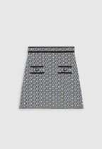 Falda de Punto - Mac Bis - Estampado Ligero