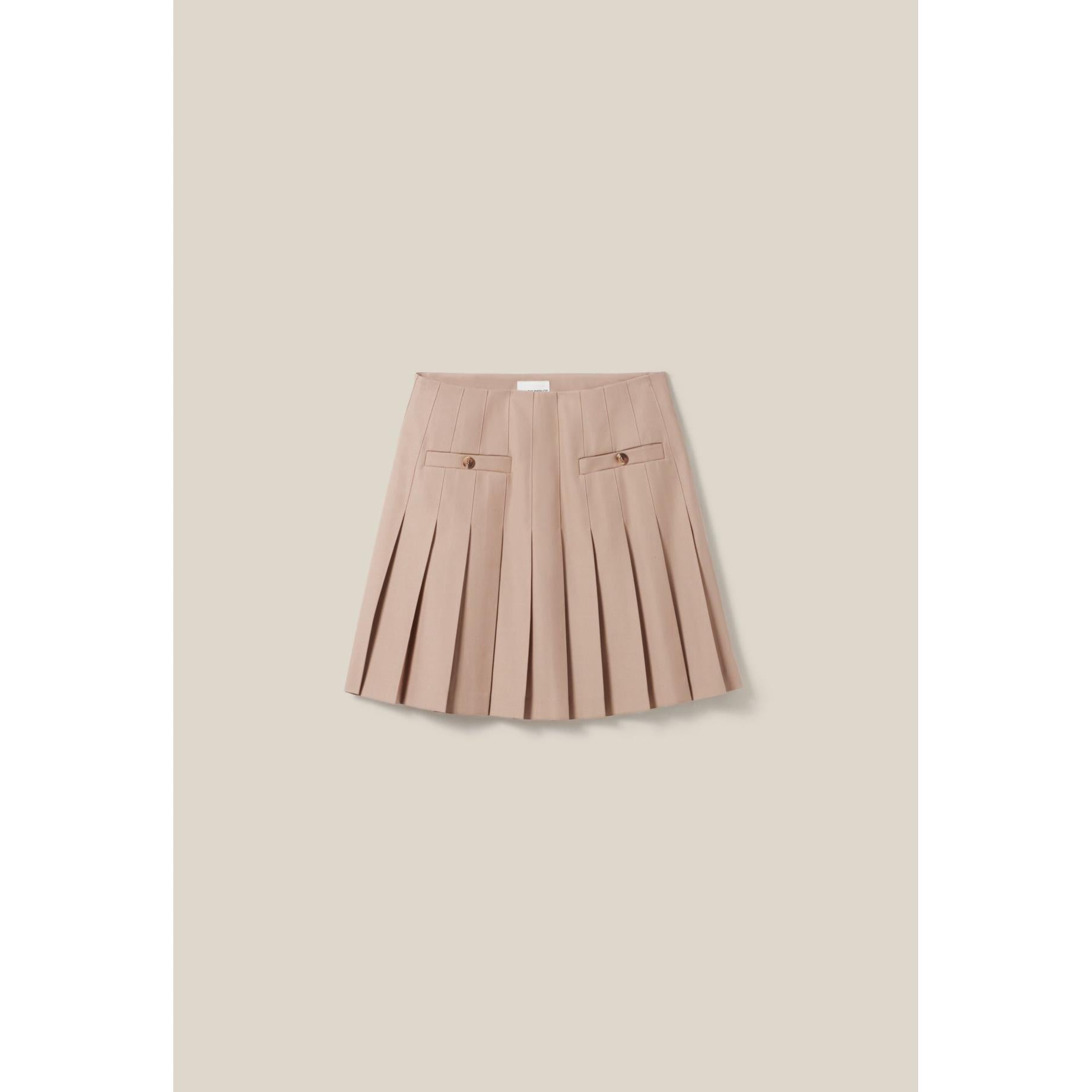 Pleated Mini Skirt