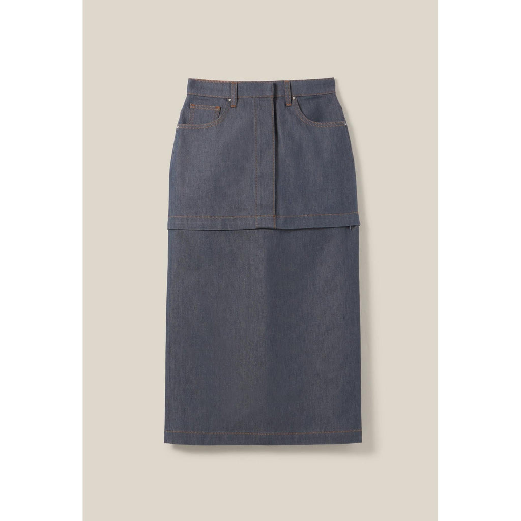Falda vaquera modular con cremallera