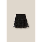 Jupe Courte Noire Volants
