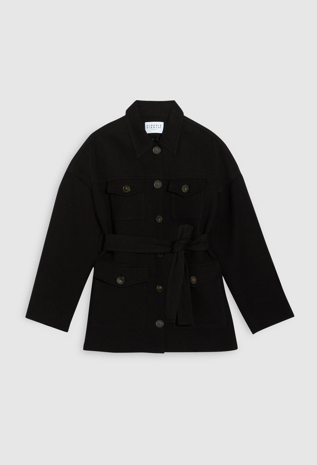 Claudie Pierlot - Abrigo - Gerome - Negro