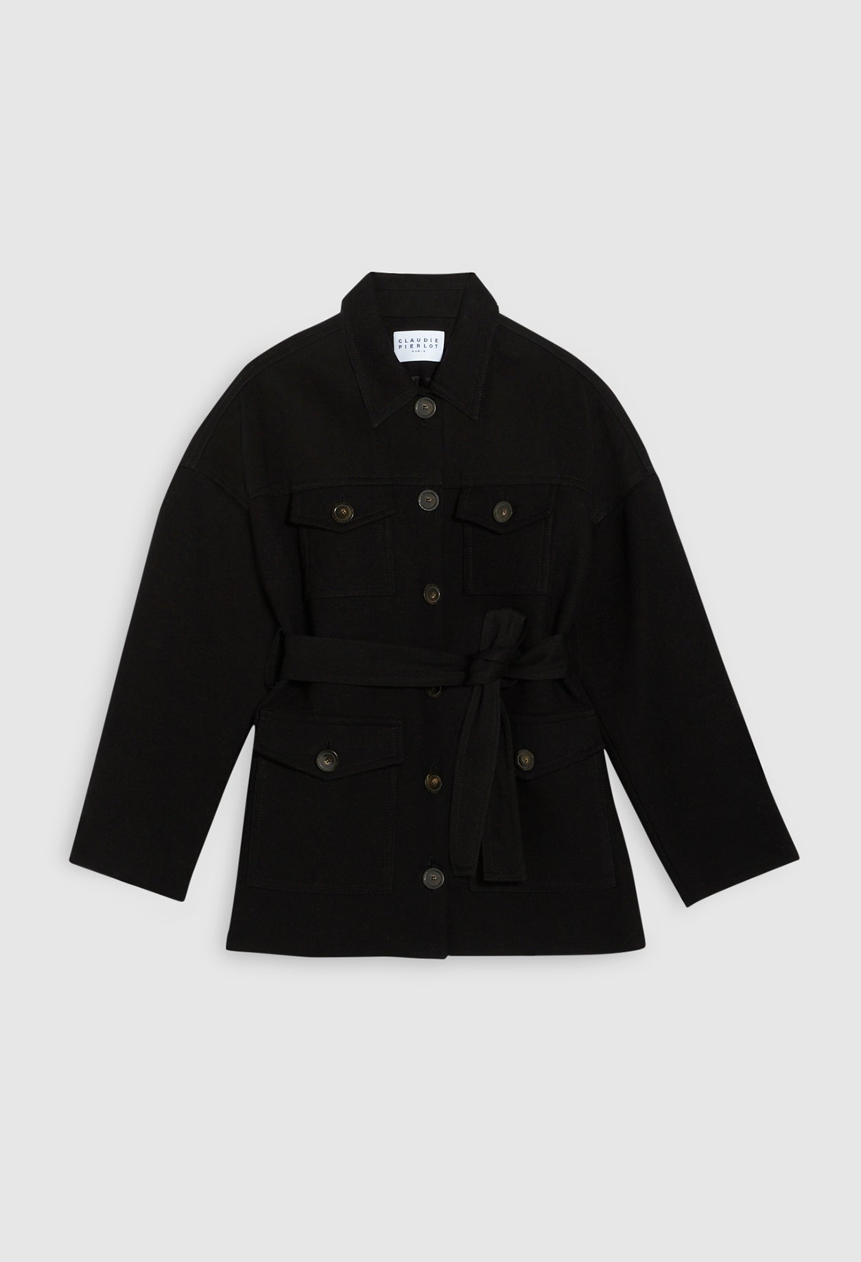 Claudie Pierlot - Abrigo - Gerome - Negro