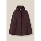 Claudie Pierlot - Cape À Capuche Amovible Prune
