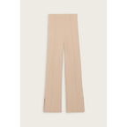 Straight-Leg Trousers with Ankle Slits