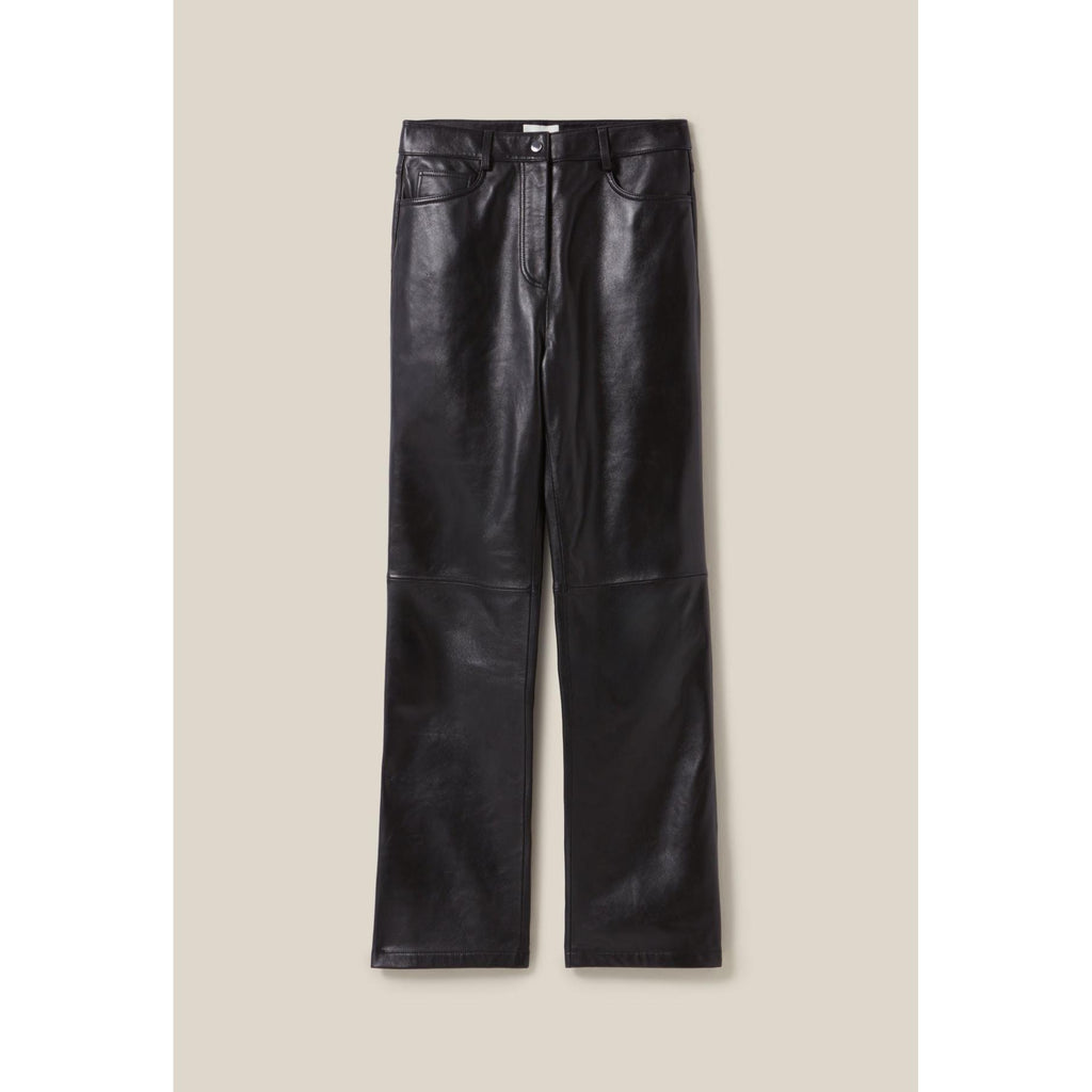 Pantalon Droit Cuir