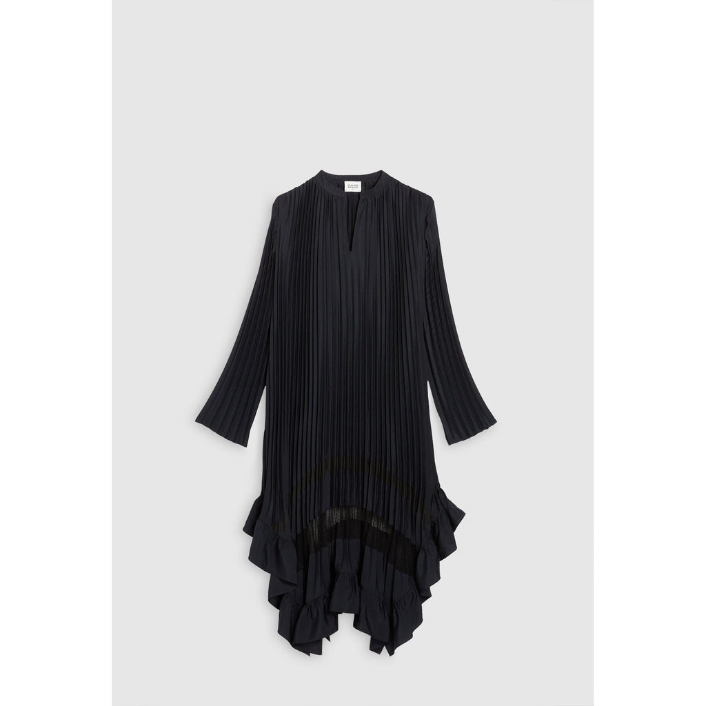 Robe Plissée À Volant