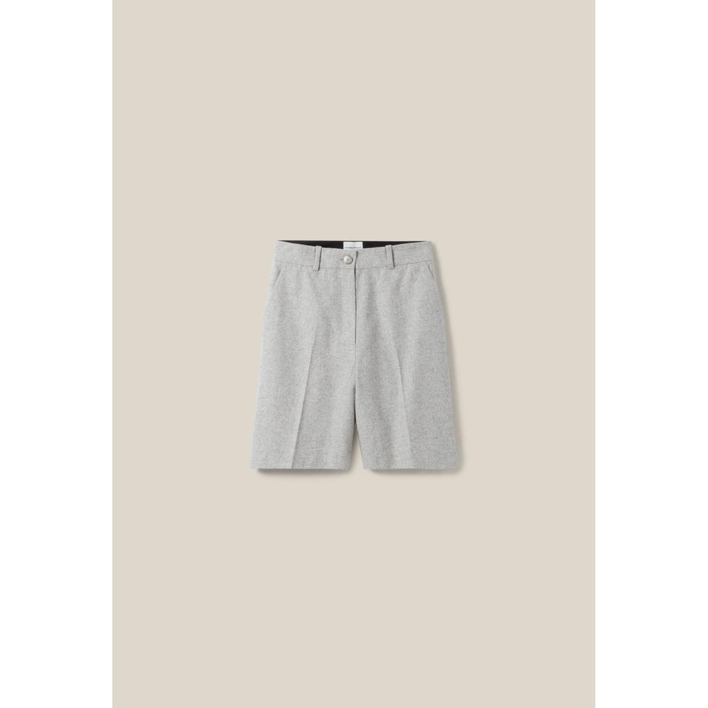 Bermuda Droit Gris Clair