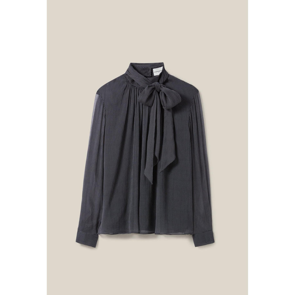 Claudie Pierlot - Blouse Lavallière Carreaux Fluide