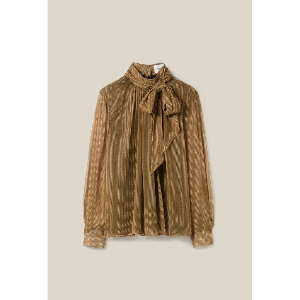 Claudie Pierlot - Blouse Lavallière Carreaux Fluide