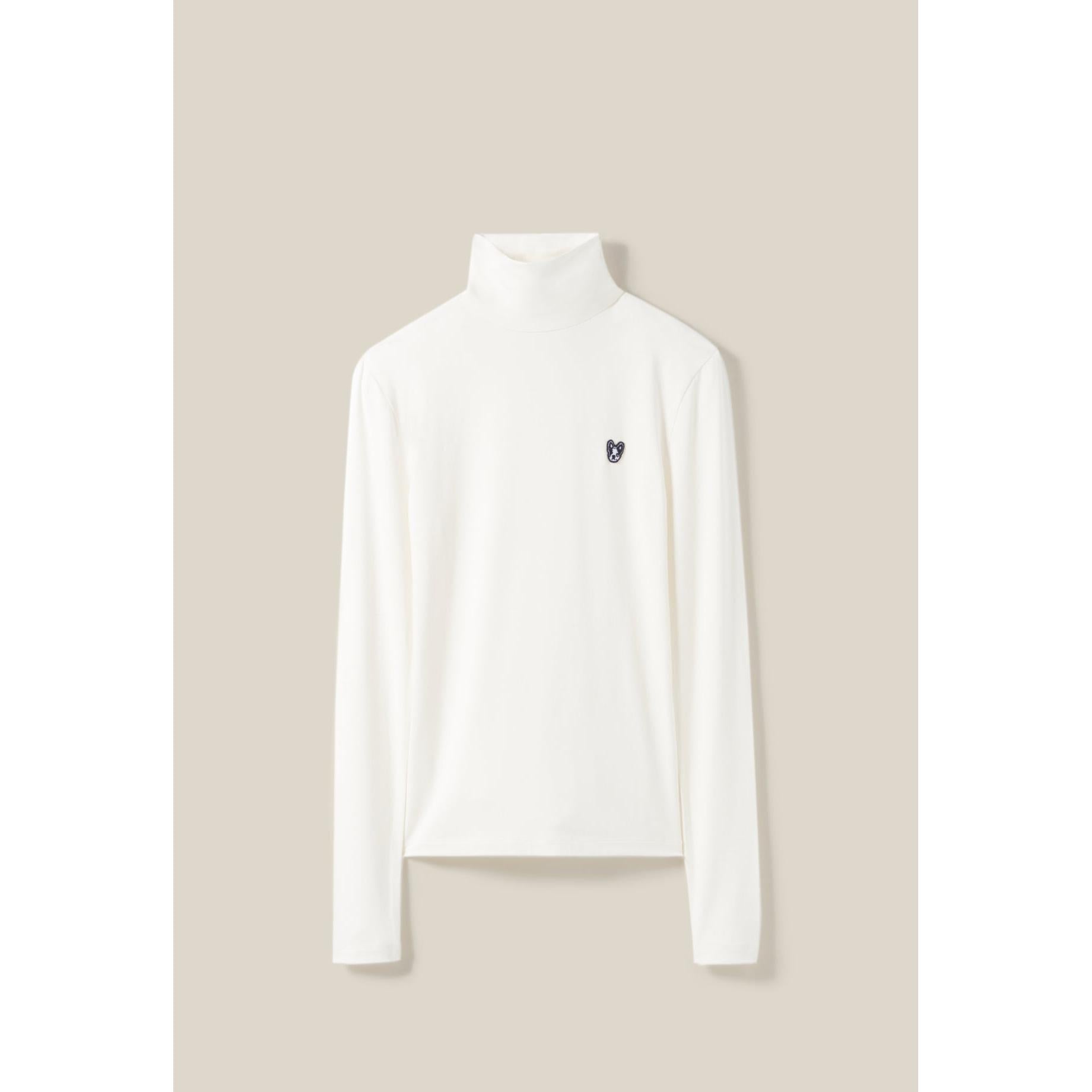 Toto Denim Top with Funnel Neck