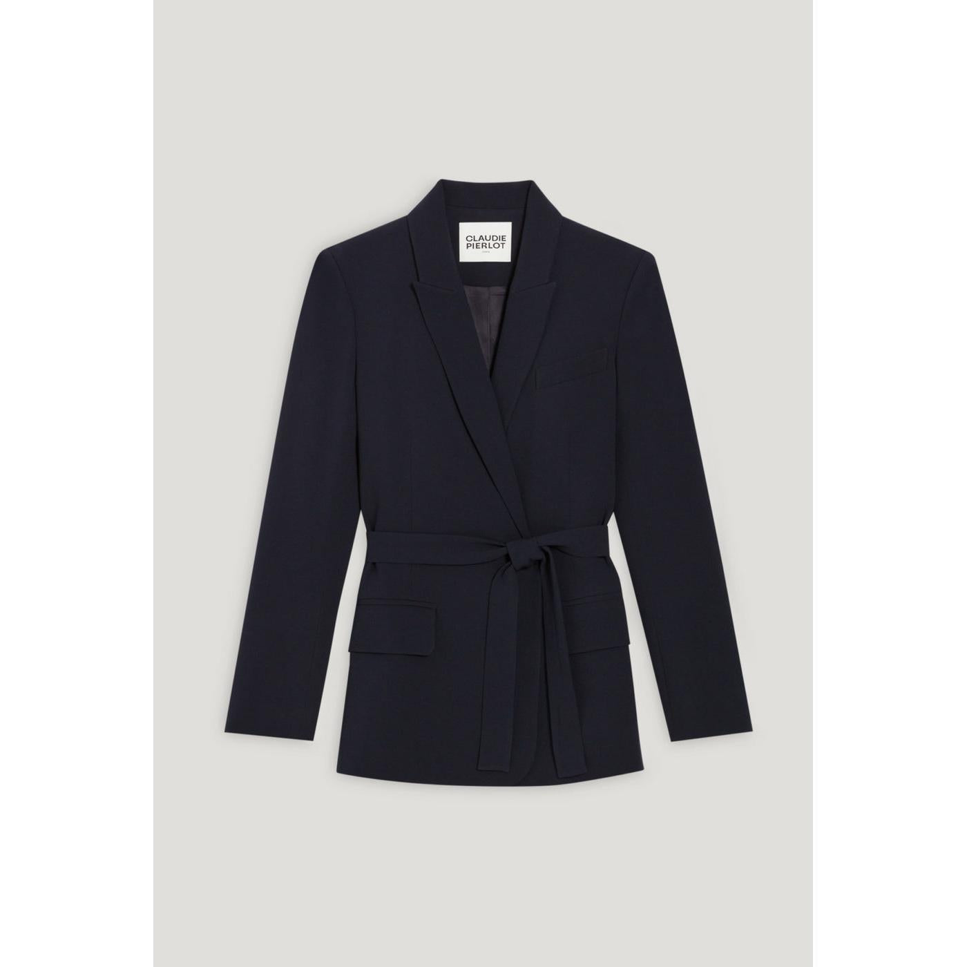 Claudie Pierlot - Chaqueta de Traje Azul Marino