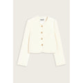 Chaqueta Corta de Tweed Marfil