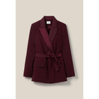 Claudie Pierlot - Chaqueta de Traje Abotonada con Cinturón