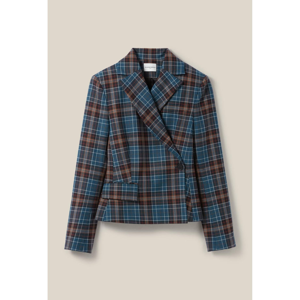 Chaqueta de traje a cuadros