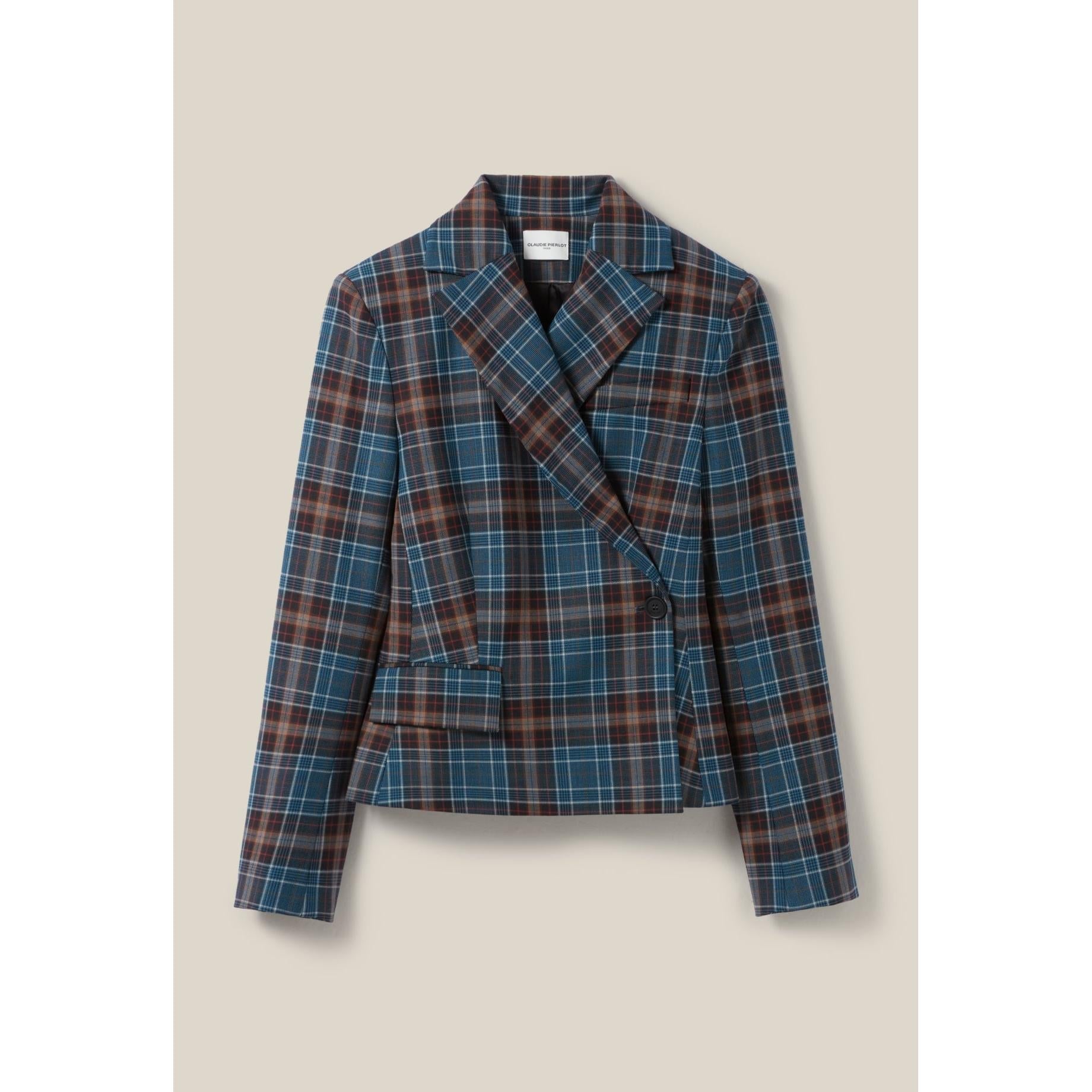 Chaqueta de traje a cuadros