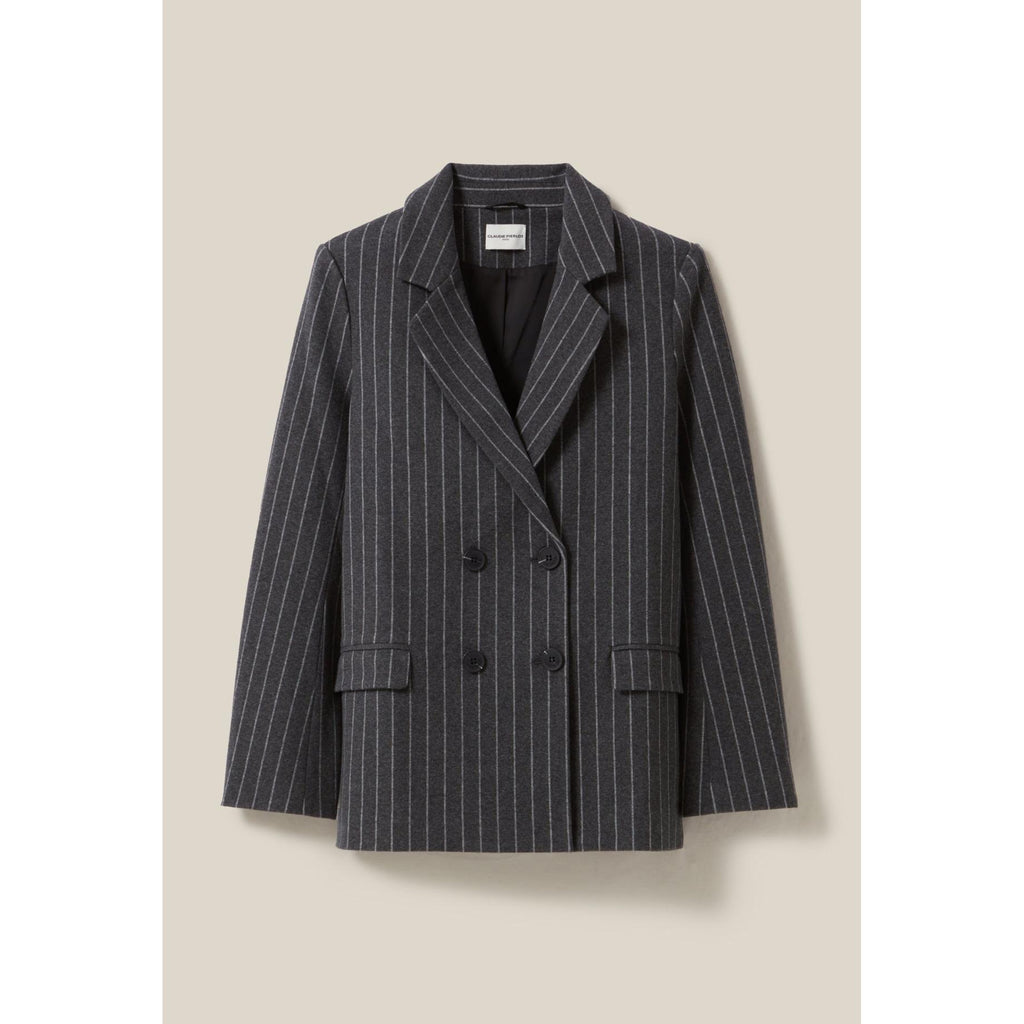 Oversized Striped Tailored Jacket