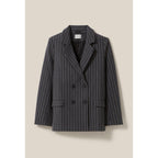Oversized Striped Tailored Jacket