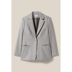 Chaqueta Sastre Gris Lana Mezclada