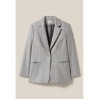 Claudie Pierlot - Veste Tailleur Gris Laine Mélangée