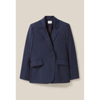 Navy Double-Breasted Blazer