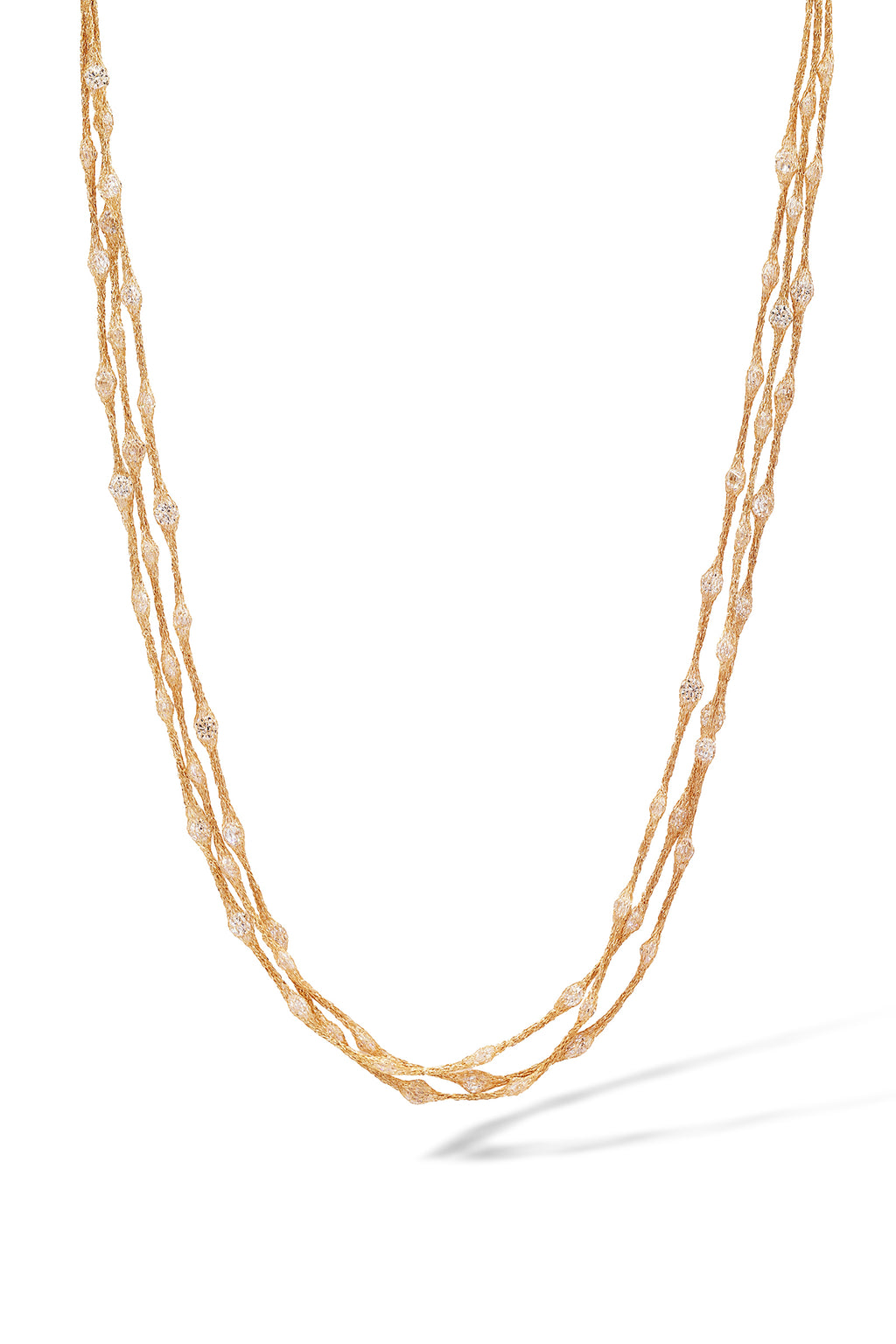 Collier "Pluie D'Étoiles" Or Jaune 375/1000 et Zirconium