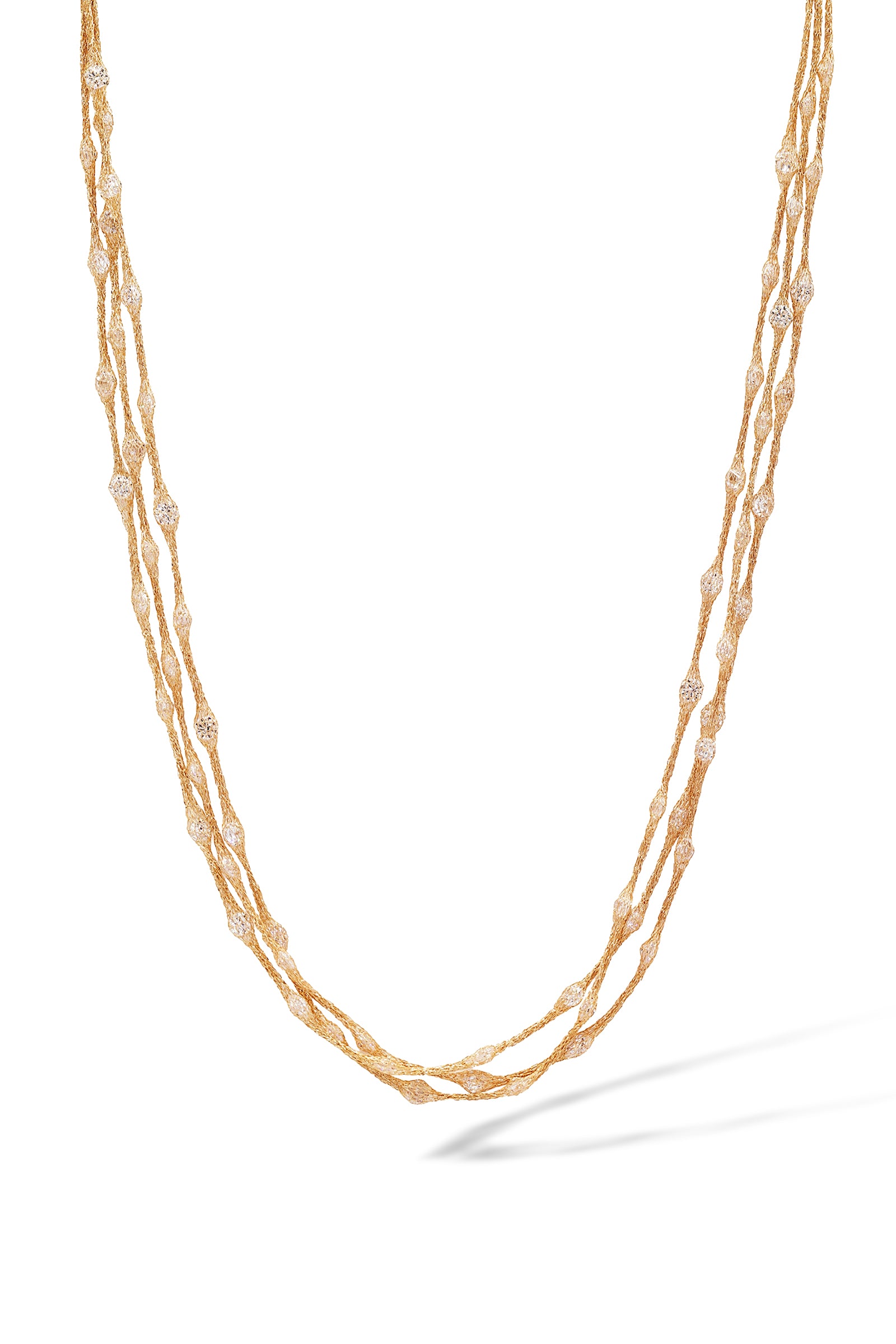 Collier "Pluie D'Étoiles" Or Jaune 375/1000 et Zirconium