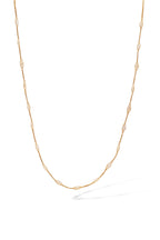 “Éclat D’Amande” Necklace 375/1000 Yellow Gold and Zirconium