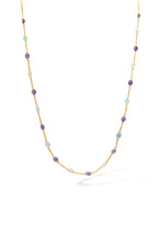 Collier "Constellation Ovale Lagon" Or Jaune 375/1000 et Zirconium