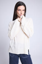 Jersey Cuello Redondo Oversize Cgiada - Blanco - Mujer