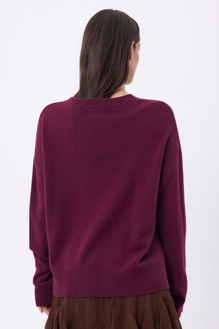Pull Col Rond Oversize Cgiada - Lie-De-Vin - Femme