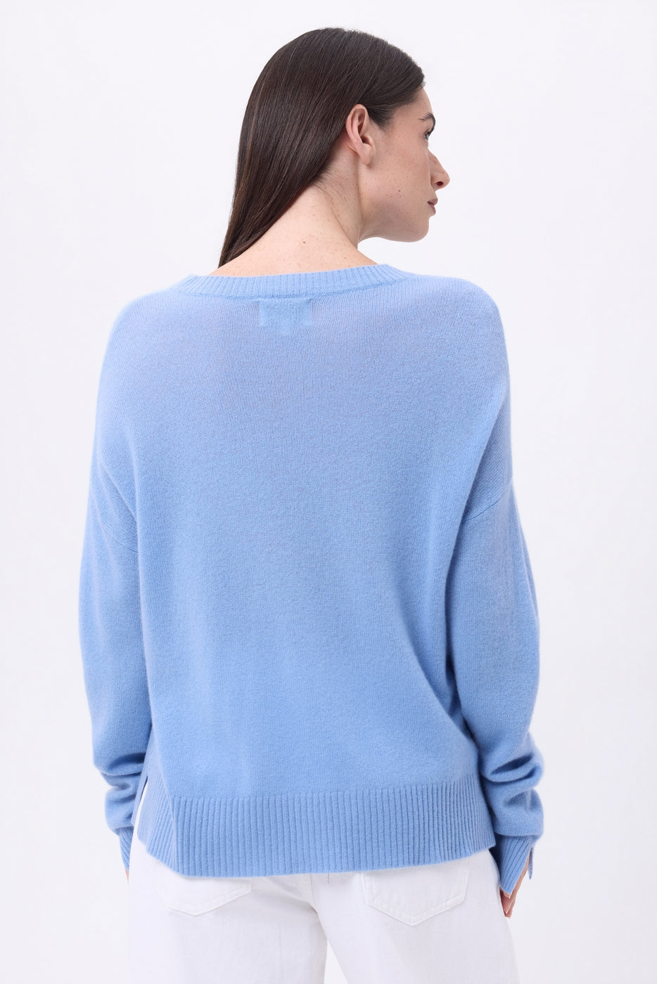Oversized Crew-Neck Jumper Cgiada - Light Blue - Women