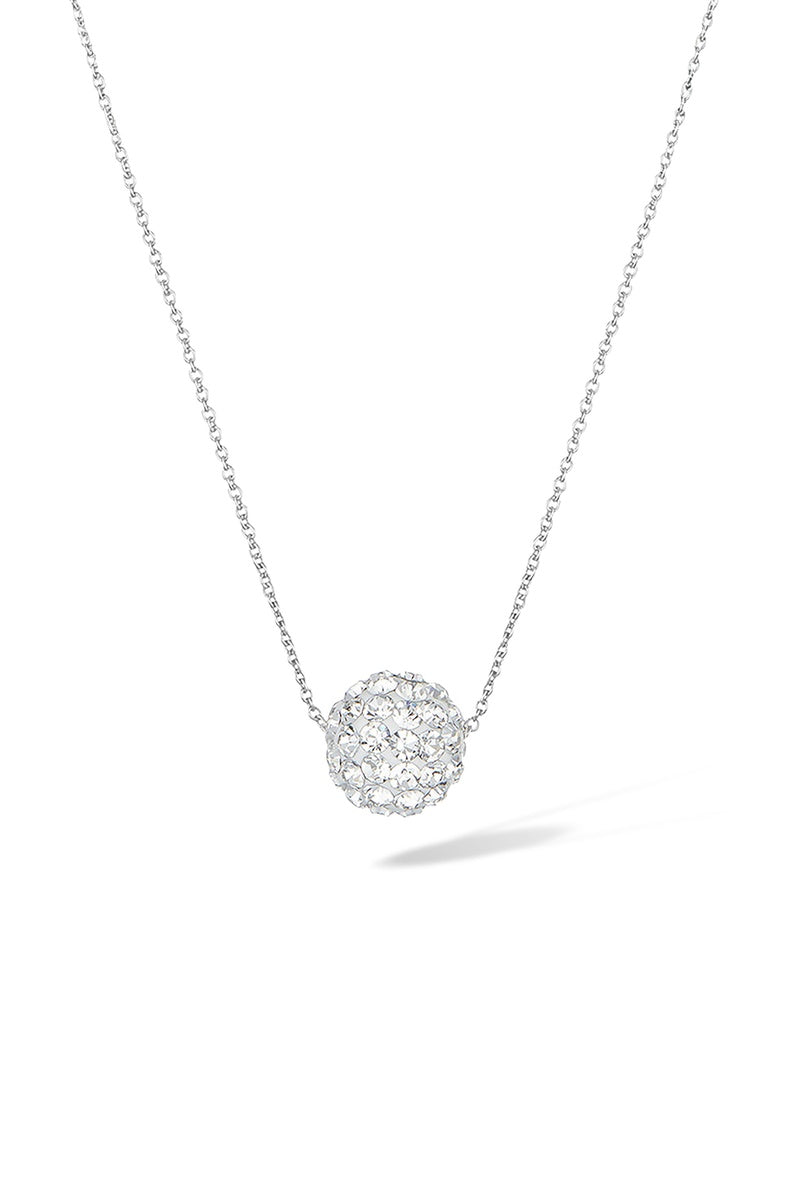 Naszyjnik "Bulle De Crystal" z białego złota próby 375/1000