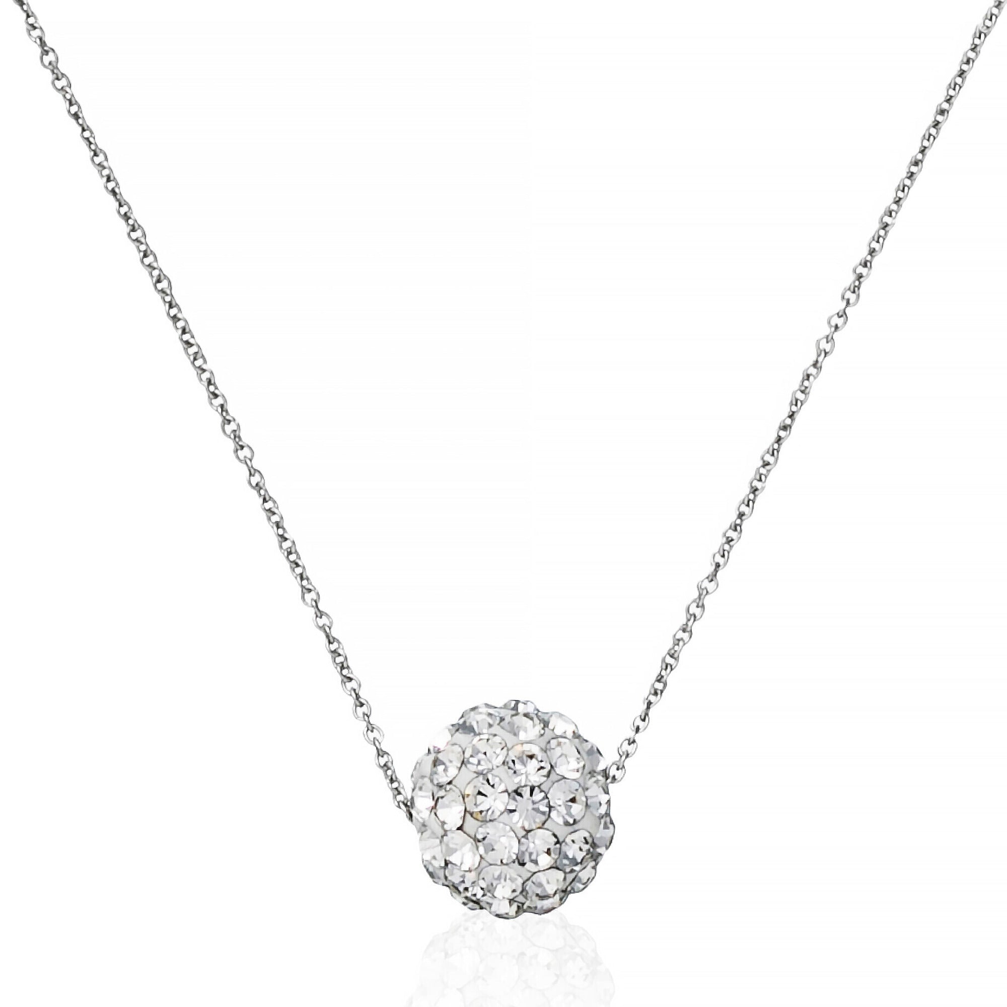 “Bulle De Crystal” Necklace 375/1000 White Gold