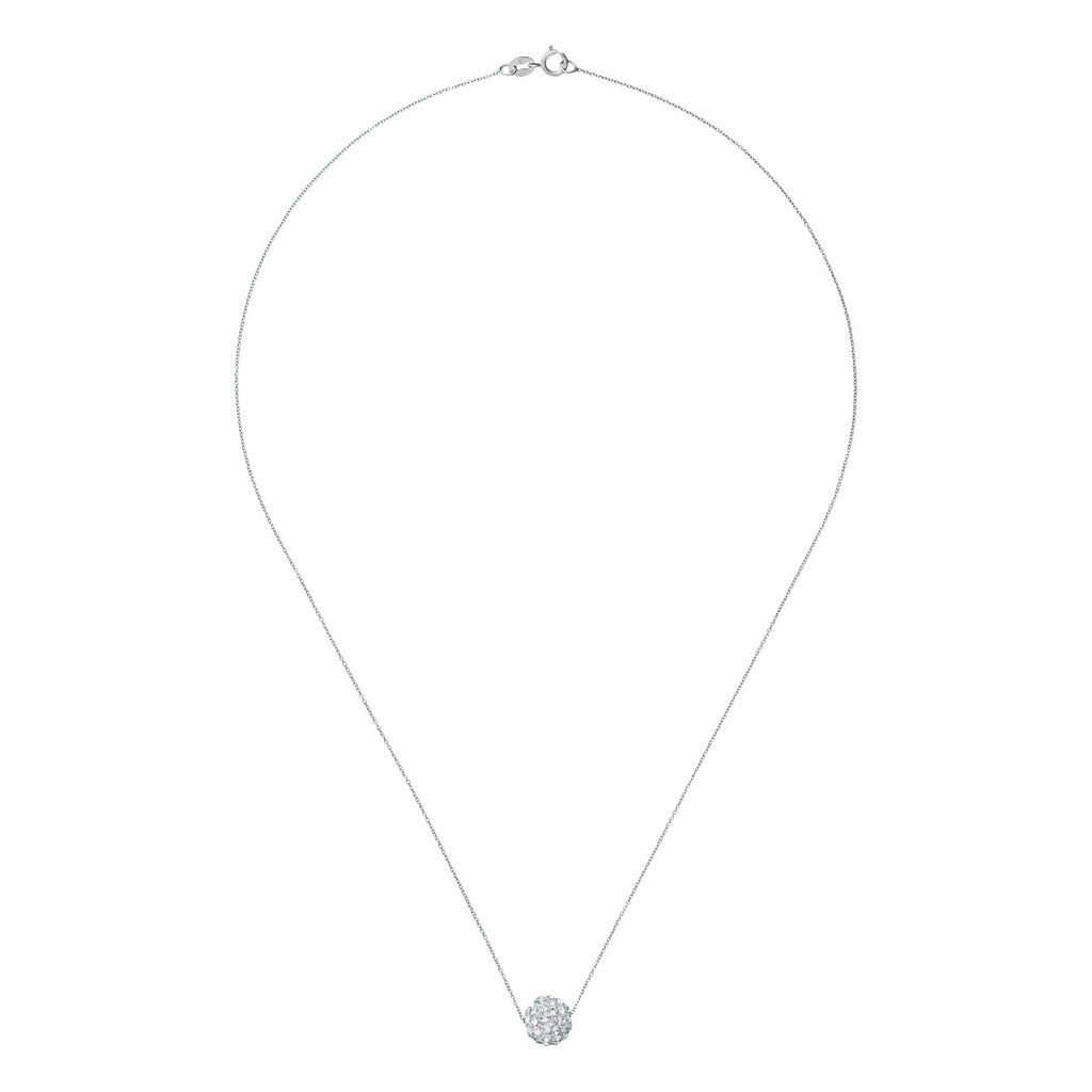“Bulle De Crystal” Necklace 375/1000 White Gold
